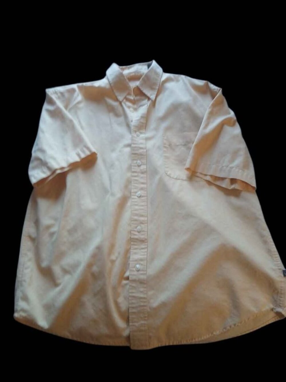 Mens light color short sleeve button down shirt
